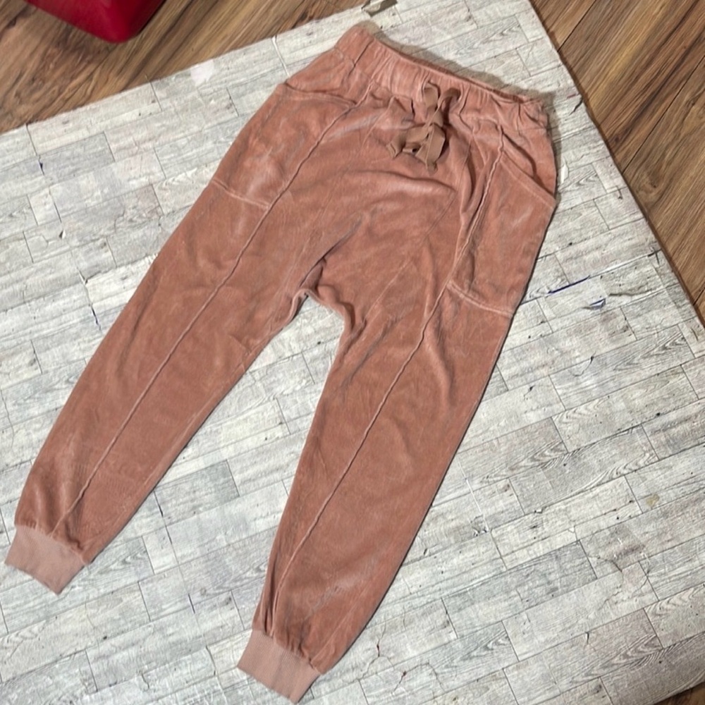 FP Movement "In the Slick of It" velour harem pants - Picture 2 of 6